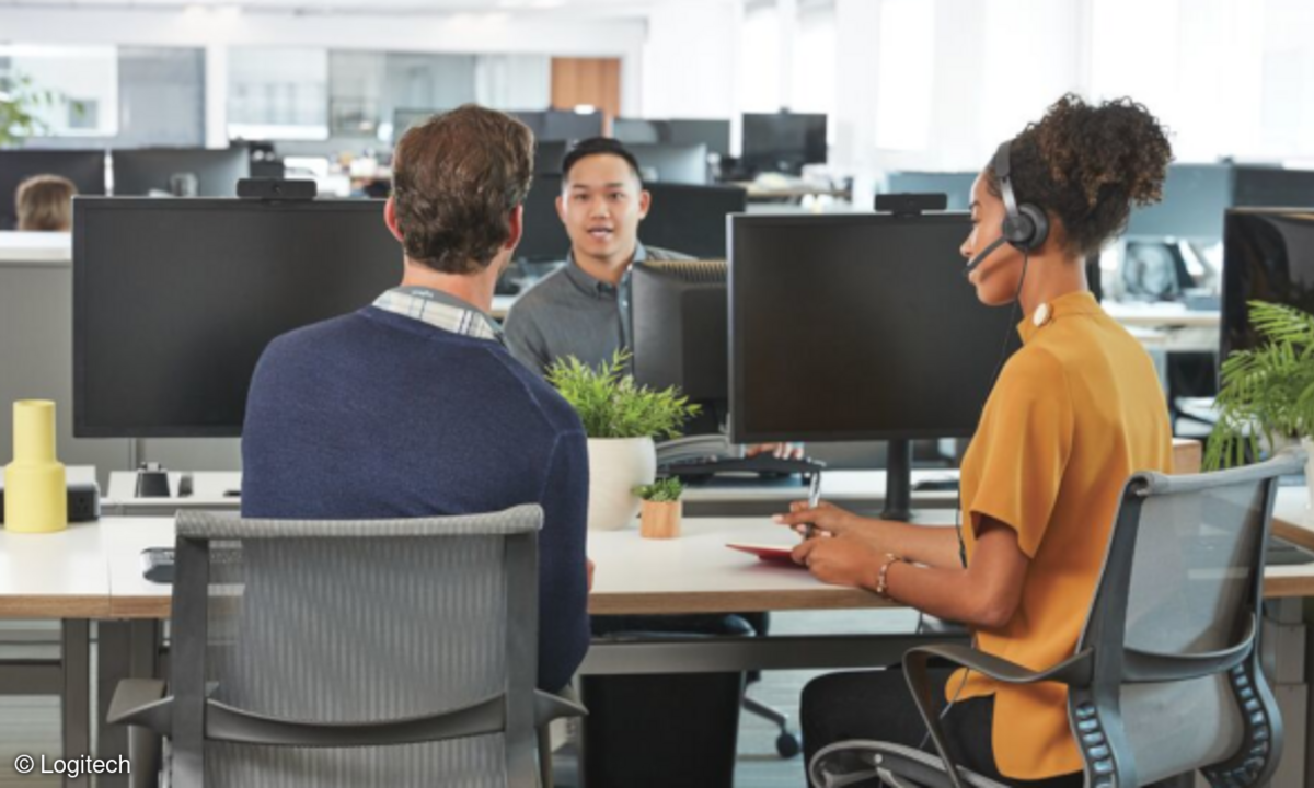 Teambesprechung am Arbeitsplatz