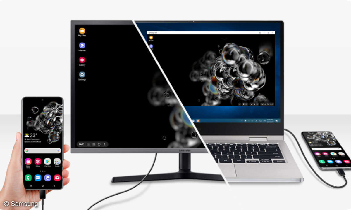Samsung DeX Mobiles Arbeiten