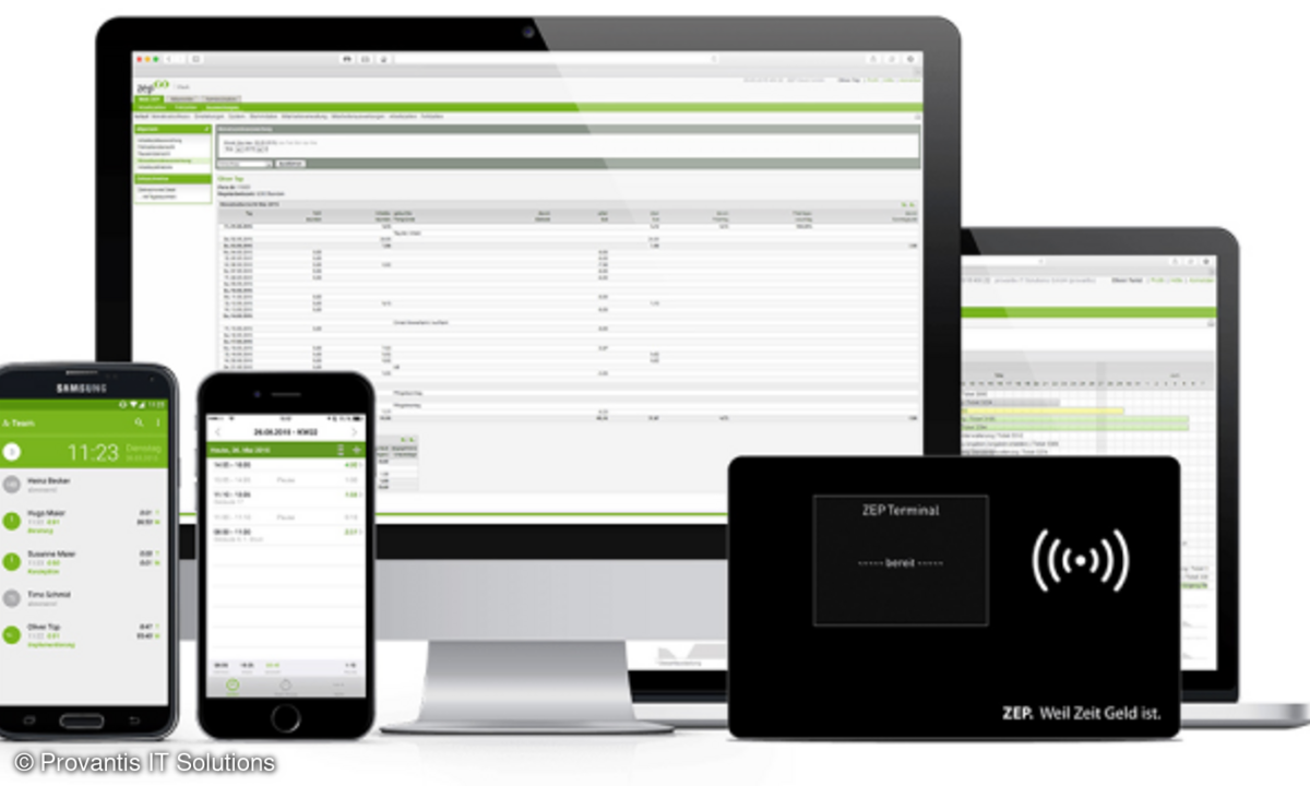 Provantis IT Solutions, ZEP Clock, Zeiterfassung