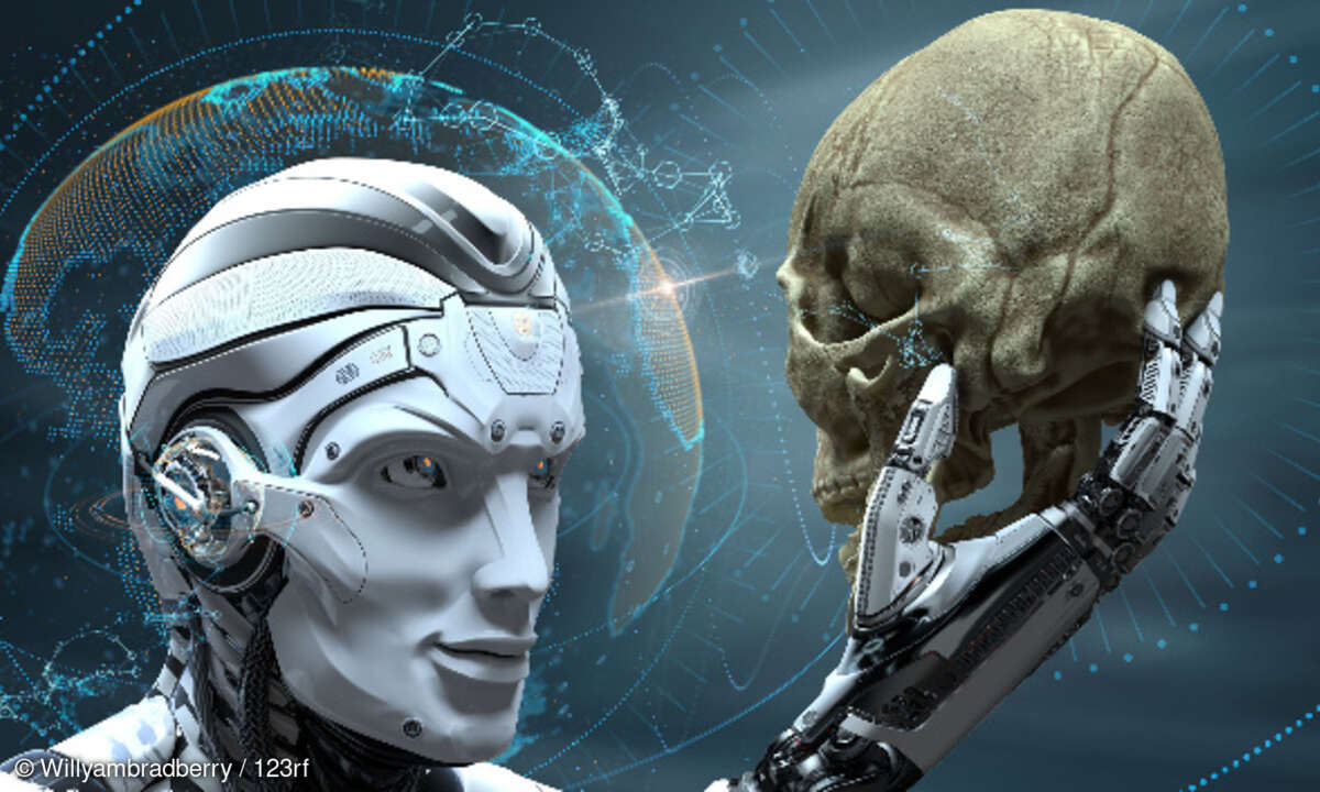 willyambradberry, 123rf, Roboter, Schädel