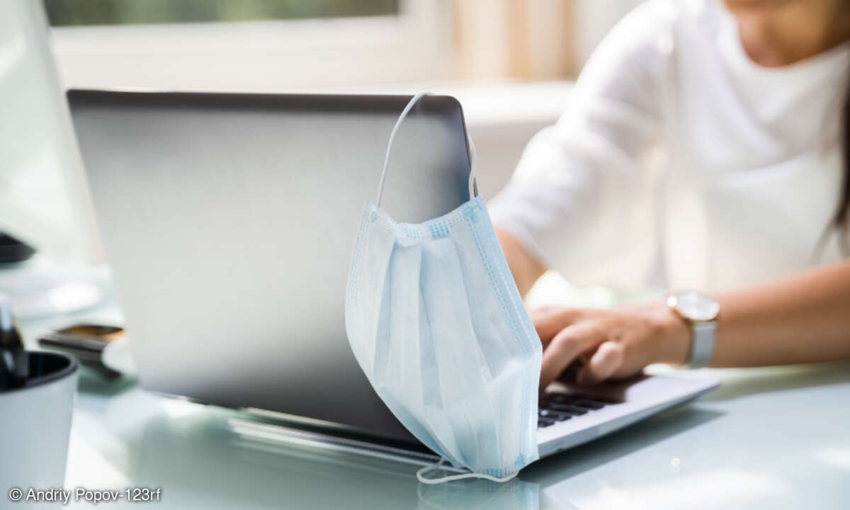Mund-Nasen-Bedeckung Laptop, Maske