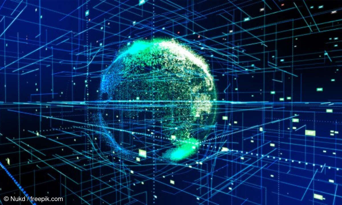 Datenwelt, digitaler Planet