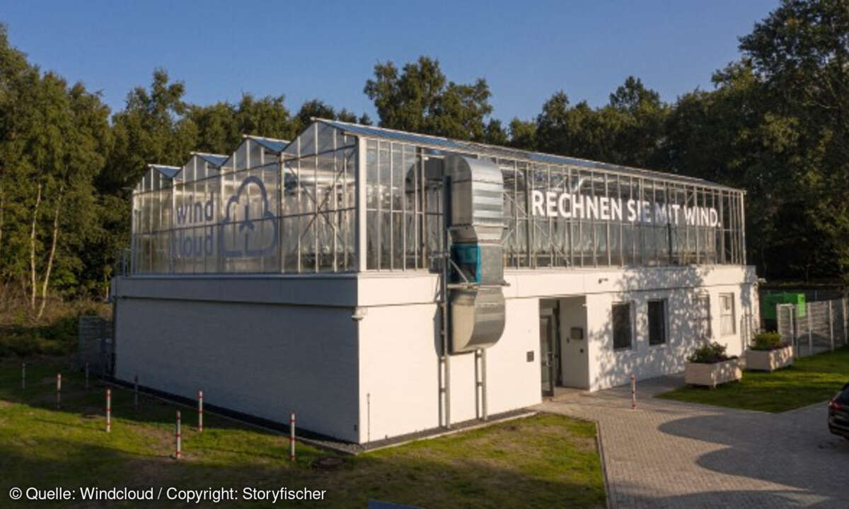 Windcloud Rechenzentrum CO2-frei Green IT