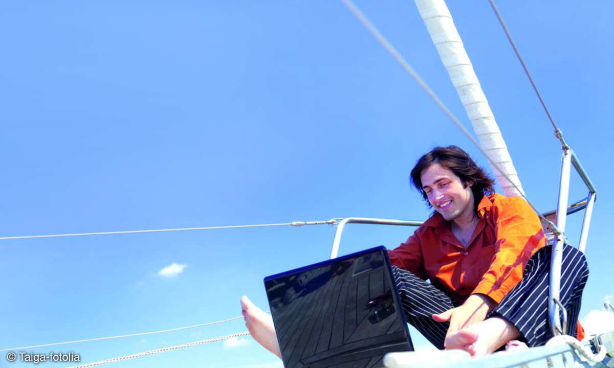 Arbeiten von überall, Remote Work, Laptop Boot