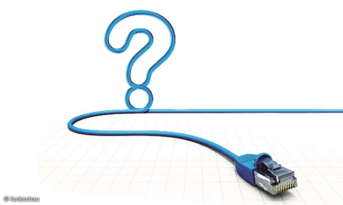 LAN-Kabel Fragezeichen