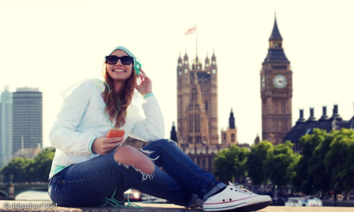 Smartphone Nutzung, Ausland, London