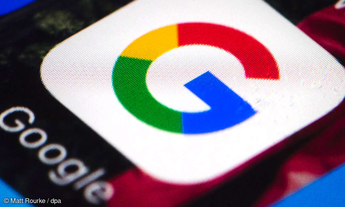 Google Logo auf Smartphone