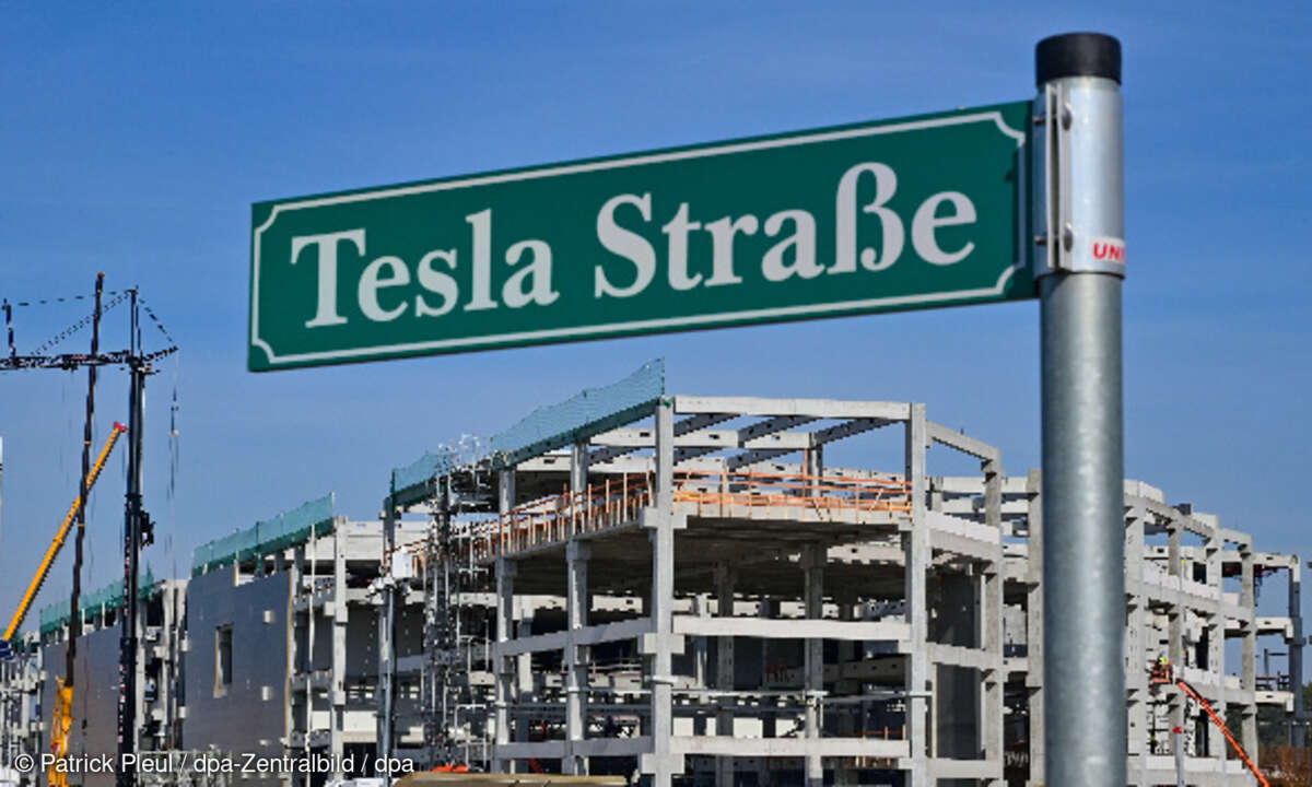 Baustelle Tesla Fabrik Grünheide