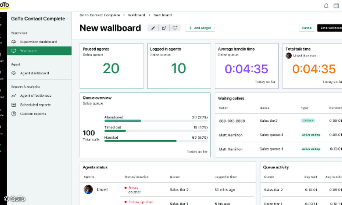GoTo App, Wallboard