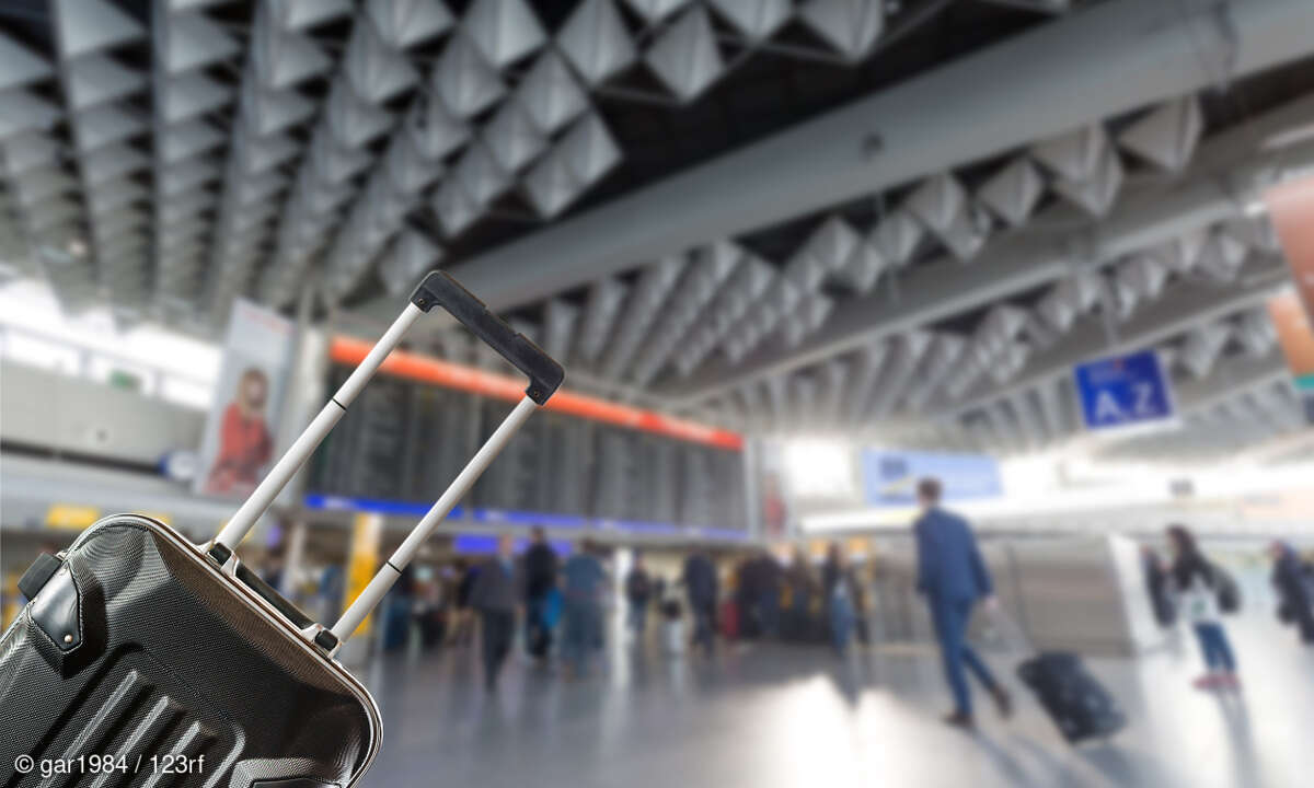 Koffer am Flughafen