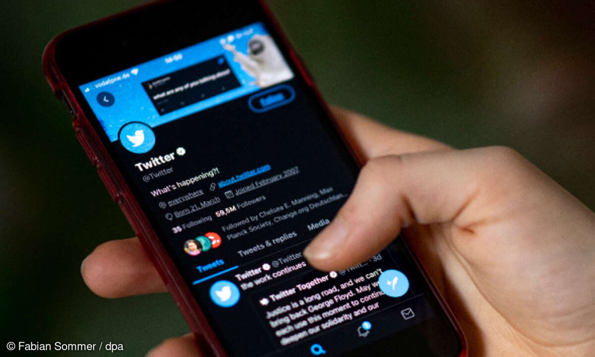 Twitternutzung auf Smartphone