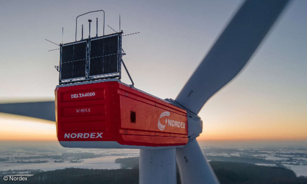 Rotorblätter Windkraftanlage Nordex