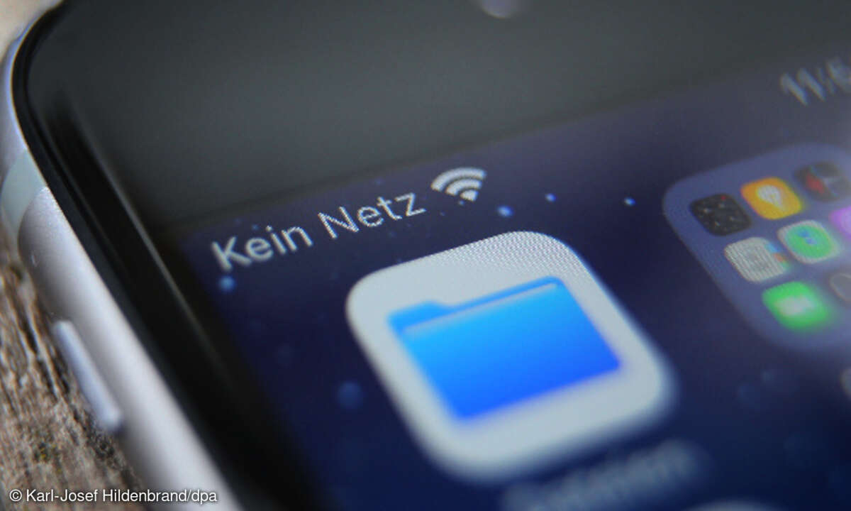 Kein Mobilfunknetz auf Smartphone-Display
