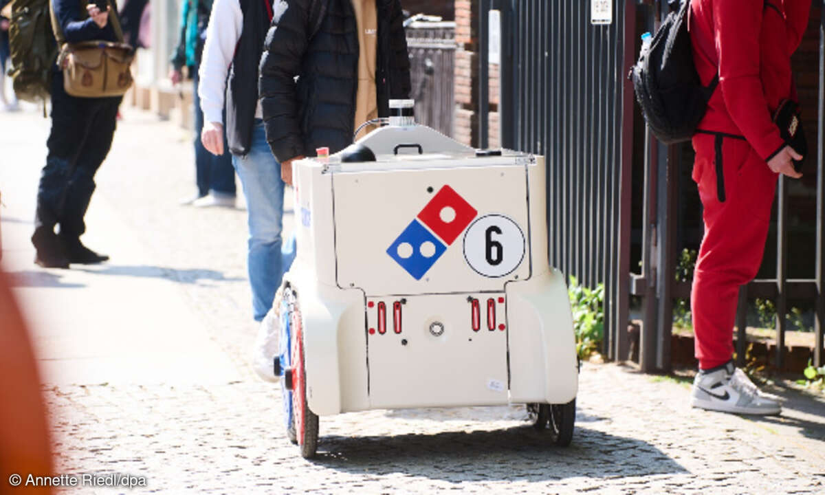 Roboter-Lieferant Domino's
