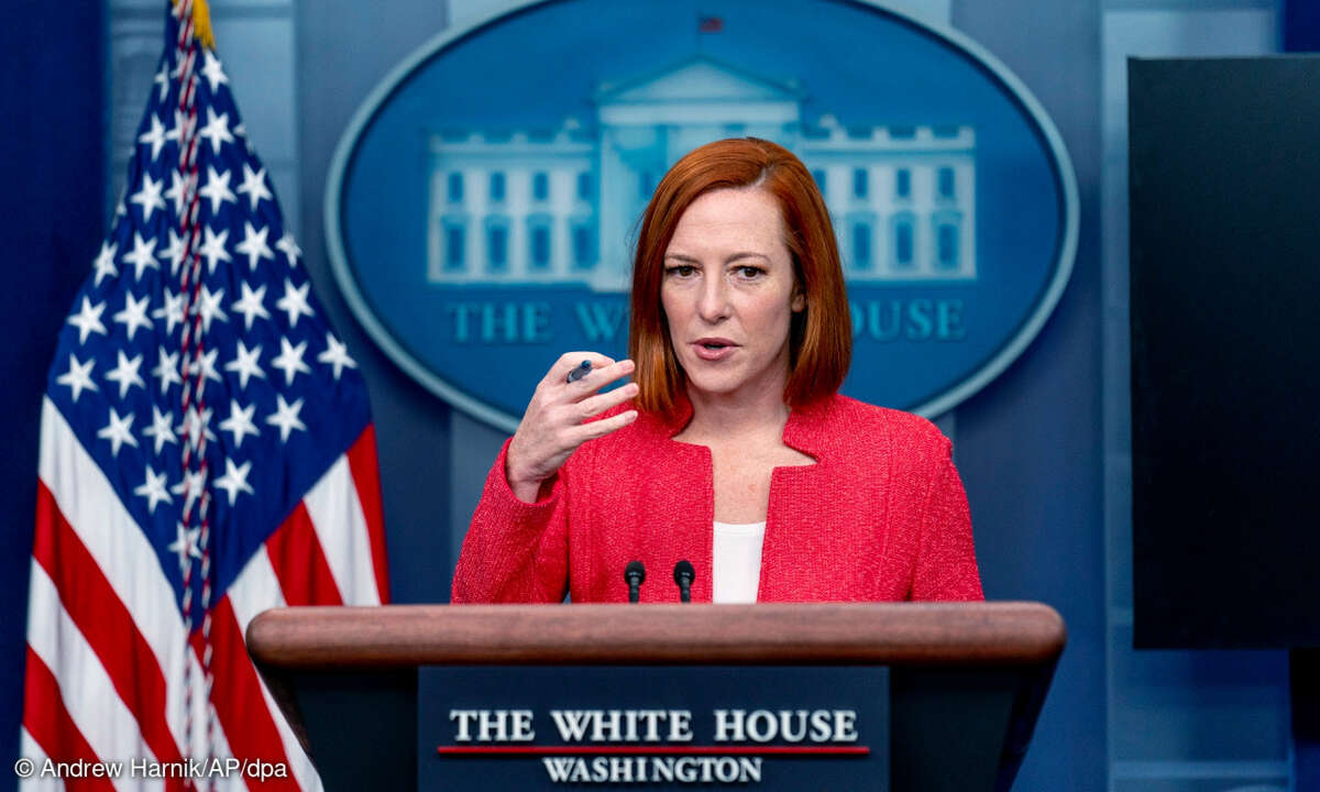 Jen Psaki, Pressesprecherin des Weißen Hauses