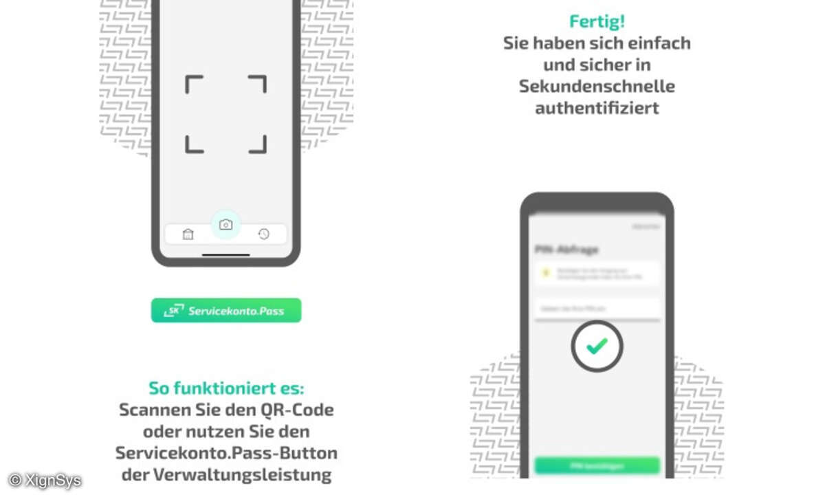 Servicekonto.Pass Identifizierung