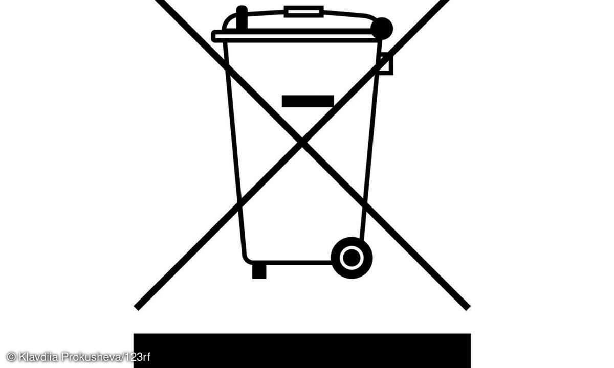 Elektro-Schrott Symbol