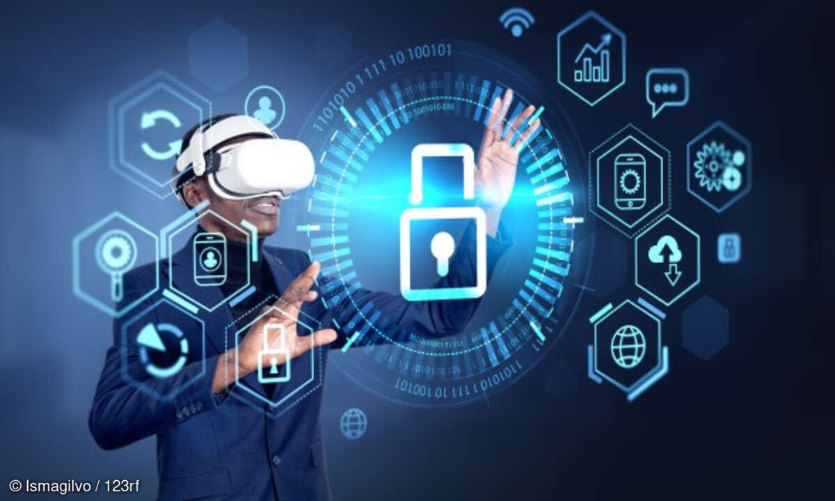 Geschäftsmann im Metaverse