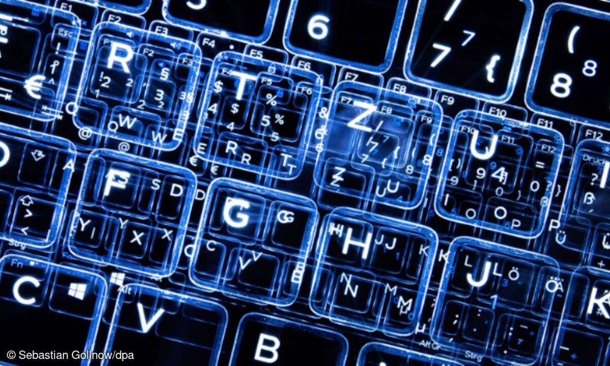 Cyberattacke, virtuelle Tastatur