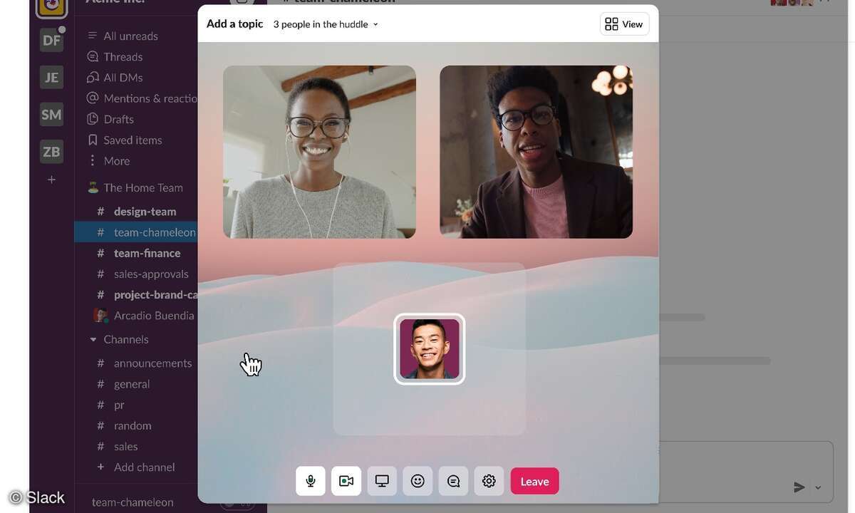 Slack Huddles Video and Audio