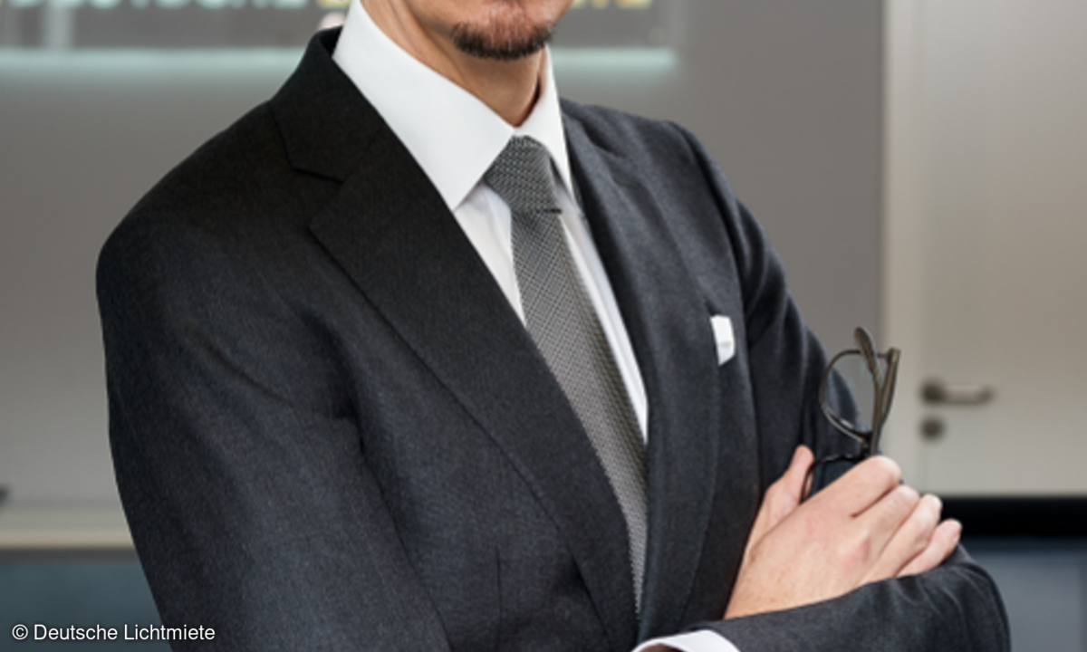 Porträtfotot: Alexander Hahn, Gründer und CEO der Deutschen Lichtmiete AG