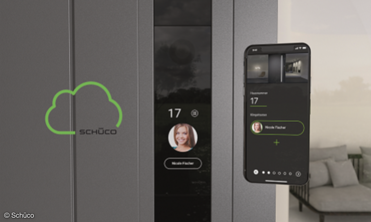 Das DCS SmartTouch System besteht aus dem SmartTouch Modul, der eigenen Schüco App und der Schüco Cloud.