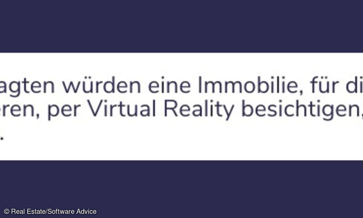 Interessierte an VR, Immobilie