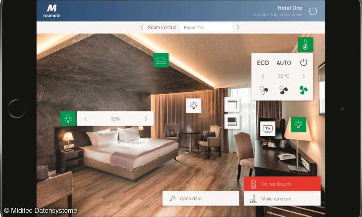 Raumautomation Miditec Hotellerie