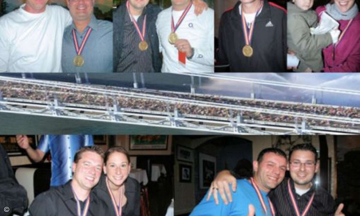 Über diese beeindruckende Verrazono-Brücke mussten alle 38.356 Teilnehmer des New York Marathon 2008 gehen