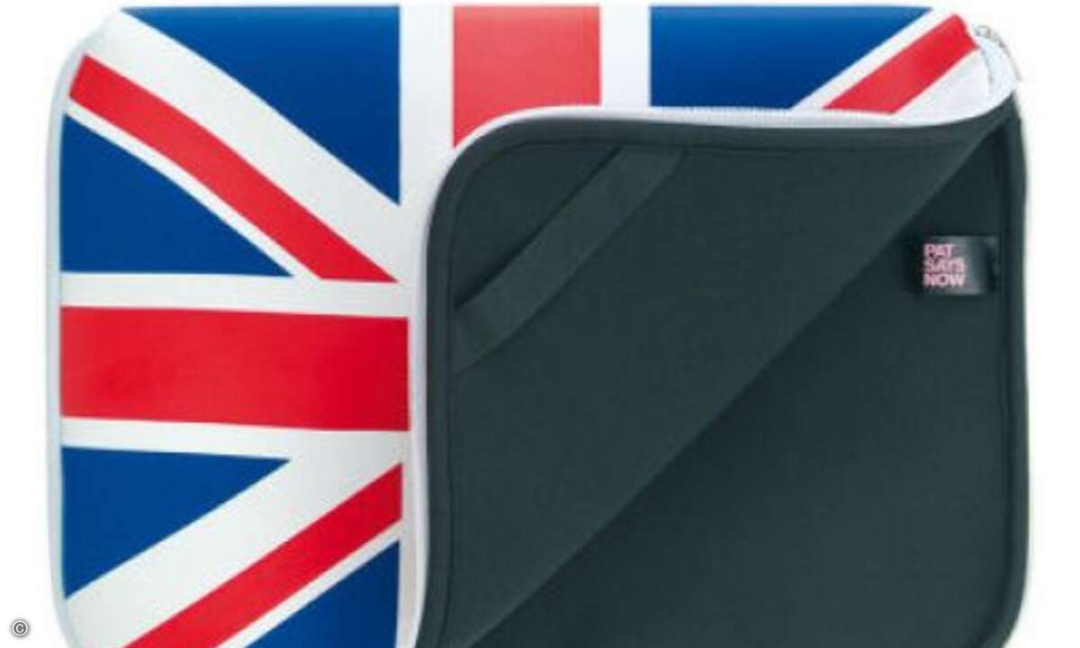 Denn die schicken Laptop Sleeves von Pat Says Now sind wenigstens lieferbar und versprechen hohe Margen, auch außerhalb Großbritanniens.