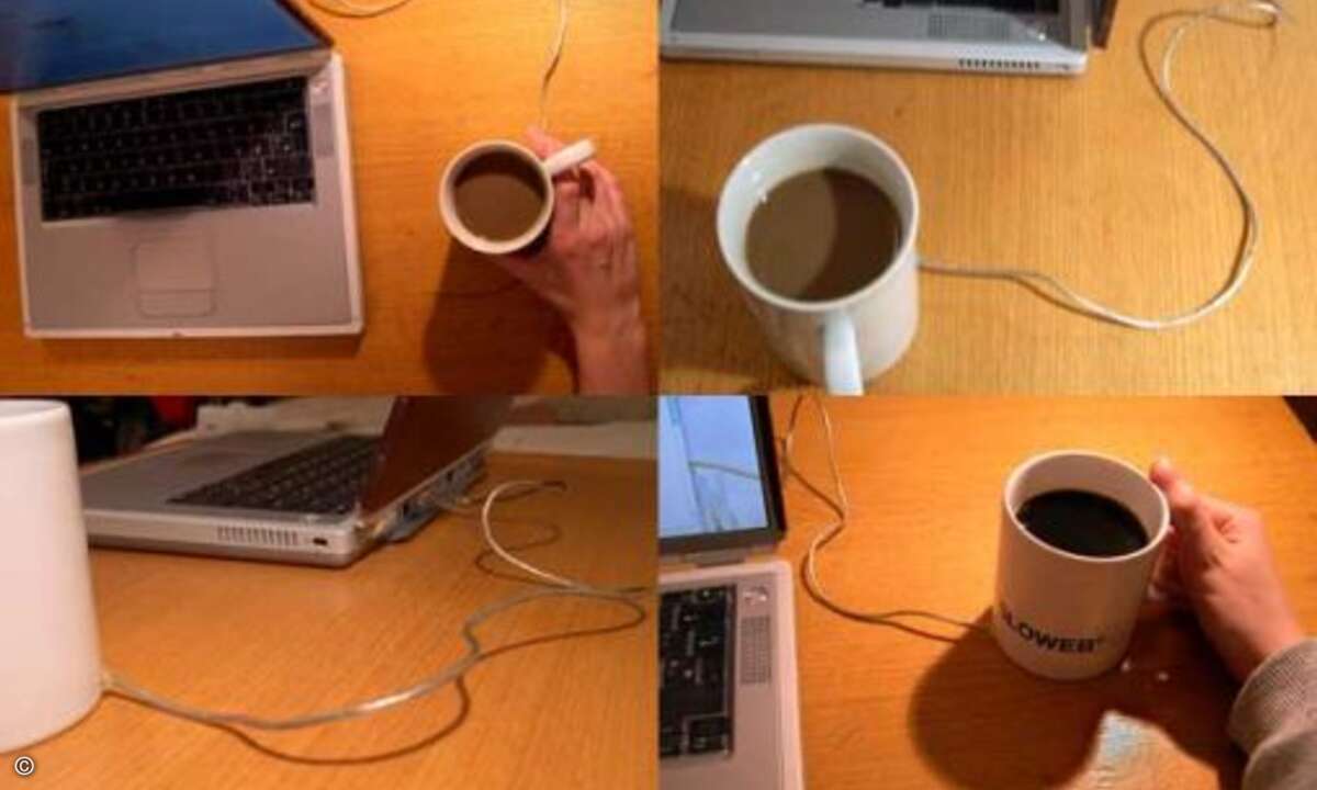 Nur die Ruhe, dank der Kaffeetassen-Maus: Echte Profis, die ihren Rechner noch mittels Tastatureingaben bedienen können, sterben allmählich aus. Der Maus-Freak hat die Oberhand gewonnen, und mit ihm das fröhlich-nervige »Klick, Klick, Klickklick« in
