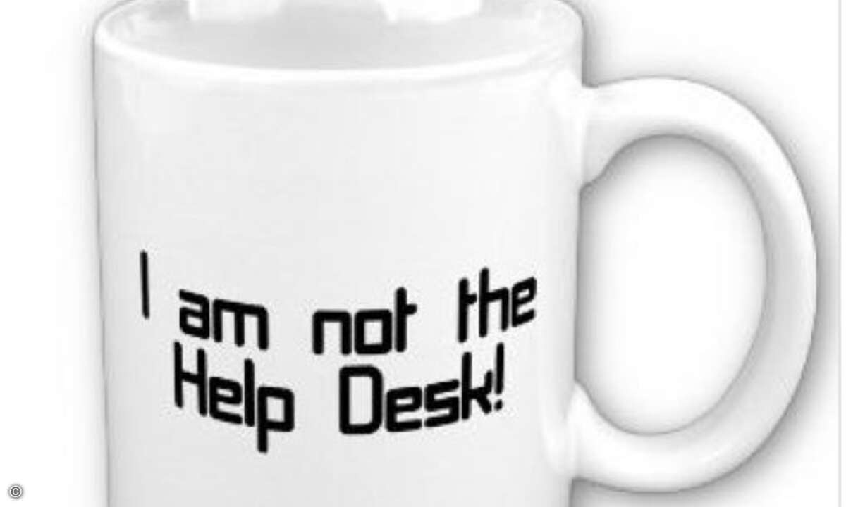Nein, ich bin NICHT der Helpdesk! Haben Sie auch die Nase davon voll, dass alle fünf Minuten einer oder eine vor ihrem Schreibtisch steht und an ihre Kompetenz und Hilfsbereitschaft appelliert? Etwa nach dem Muster »Du kennst Dich doch sooo gut mit D