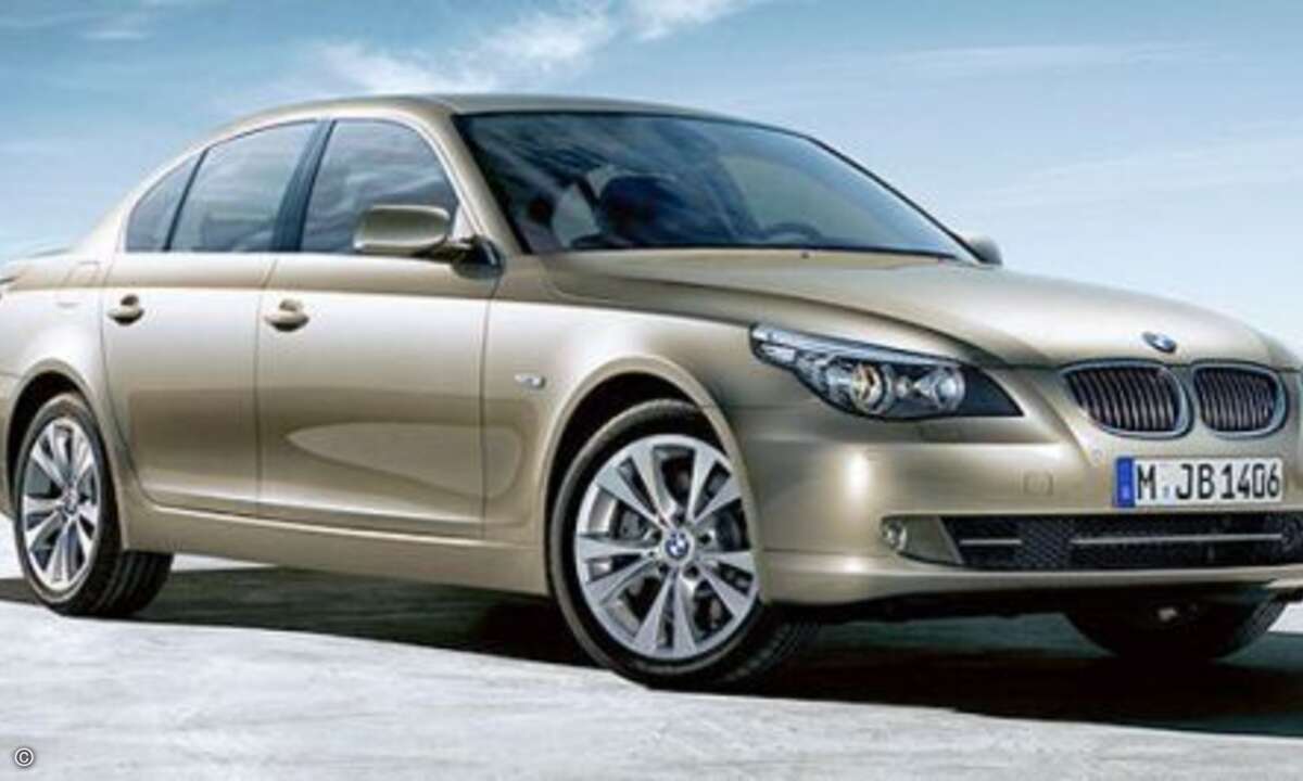 BWM 5er-Reihe: Fast genauso beliebt bei Geschäftsführern (11 Prozent) ist die 5er-Reihe von BMW. Dynamik trifft Vernunft, heißt es aus München, letztere ist schon ab 36.800 Euro inkl. MwSt. zu haben.