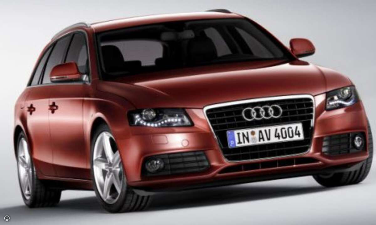 Audi A4: Wer es nicht ganz bis zum A8 schafft, nimmt eben den günstigeren A4 von Audi (ab 26.500 Euro inkl. MwSt.). 3,78 Prozent aller Geschäftsführer fahren ihn.
