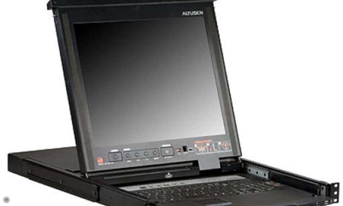 Der LCD KVM (KL3116T) von Aten ist ein KVM-Switch mit Touchscreen für die Steuerung von 16 Servern.