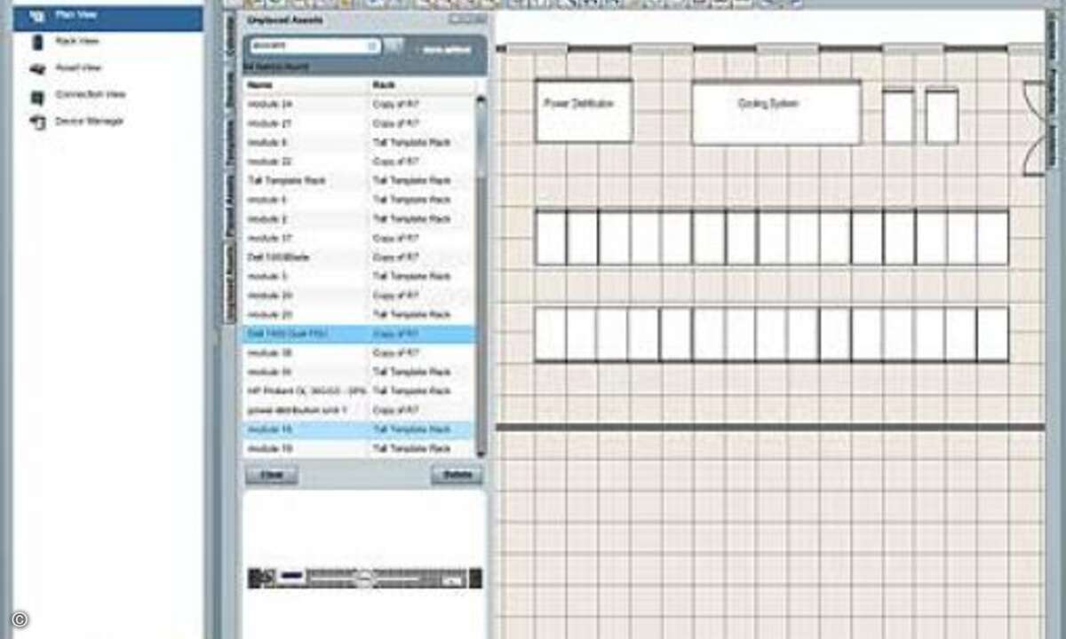 Der Merge Point Infrastructure Explorer von Avocent gibt dem IT-Manager einen Überblick über alle Geräte im Datacenter und deren Konfiguration.