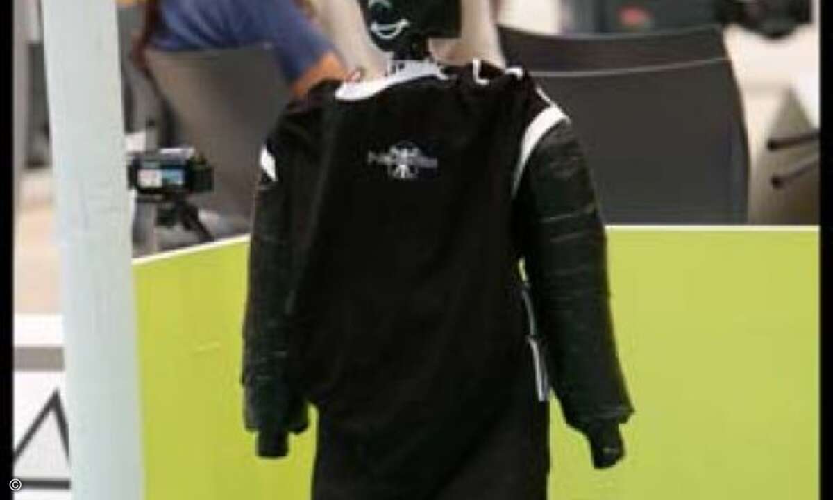Diesem Goalie scheint etwas langweilig zu sein.