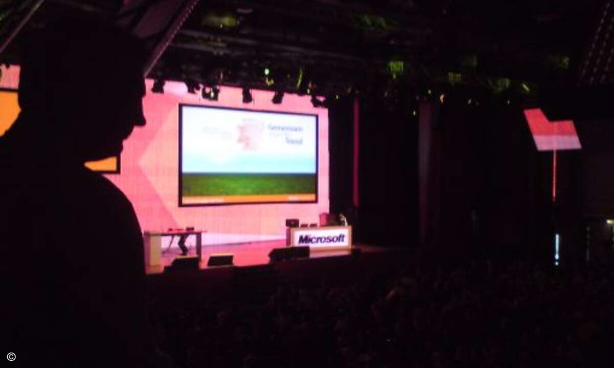 Der Keynote Saal...
