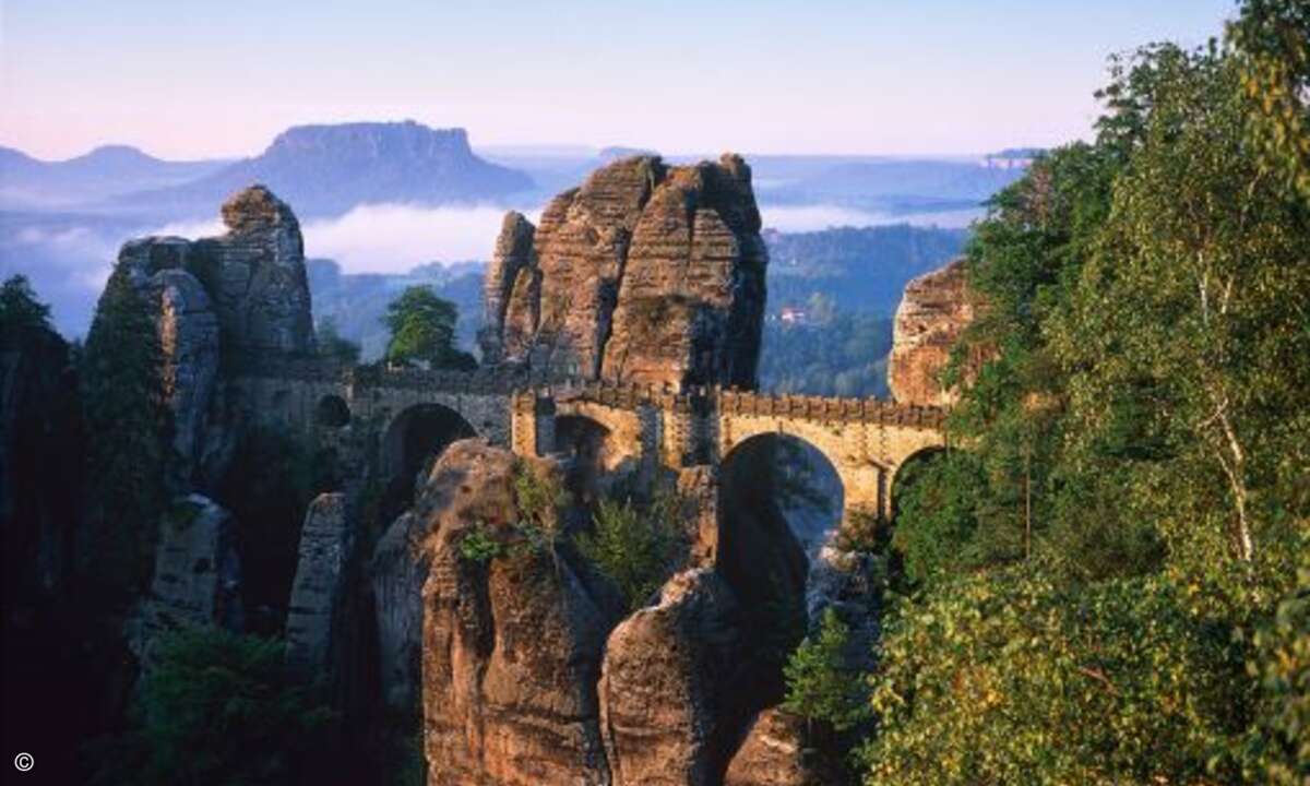 Basteibrücke im Elbsandsteingebirge