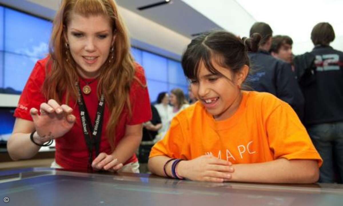 Ebenfalls in Scottsdale zu bewundern: Microsofts Tisch-PC Surface