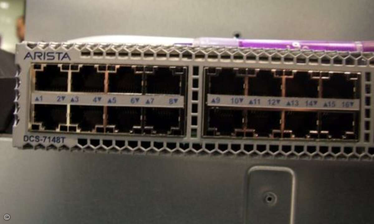 Arista zeigt in Europa erstmals einen Switch, der 10-Gigabit-Ethernet auf CAT5/6-Kabeln fährt.