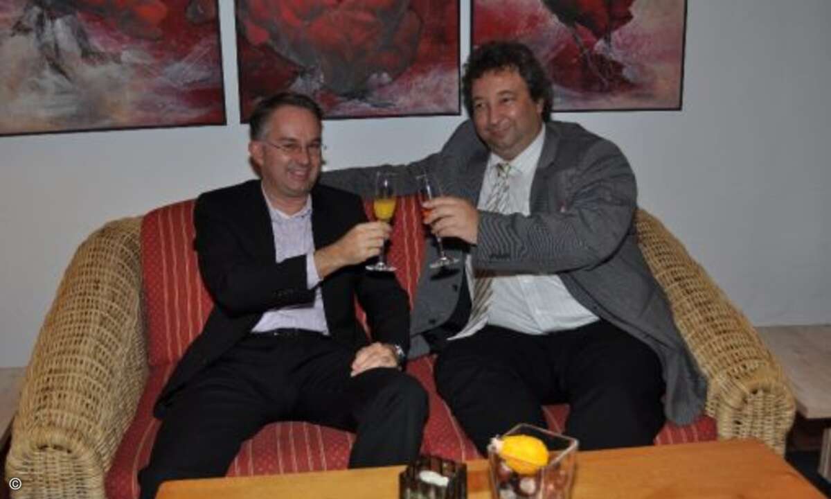 Cancom unter sich: Klaus Weinmann (links) und Rudolf Hotter