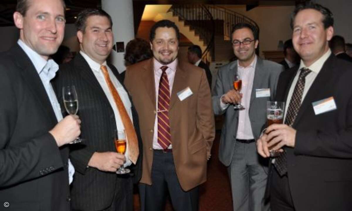 Florian Rotberg (Invidis), Michael Reiserer (Prometheus), Jan Lindner (Panda Security), Robert Boehl (A Eins) und Jürgen van der Kemp (Panda Security)