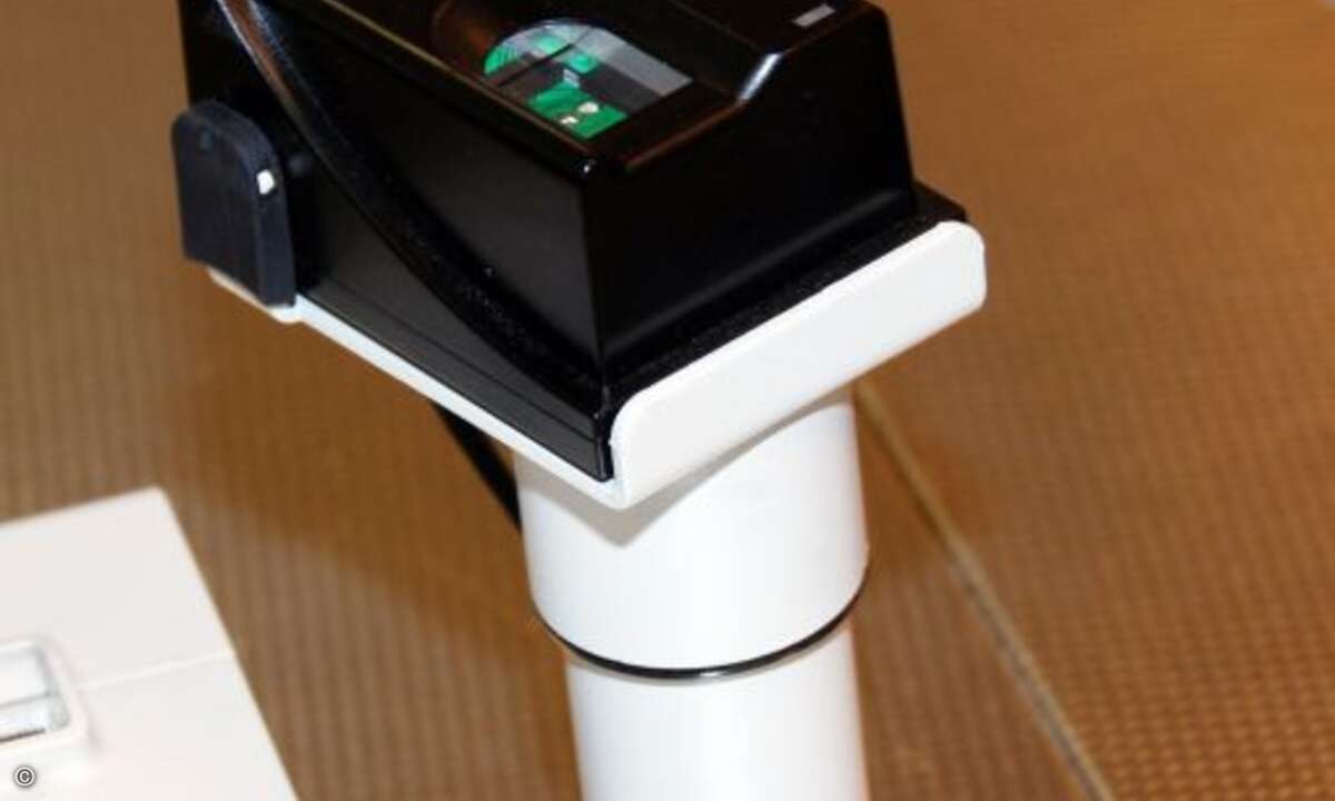 In dem Rewe-Markt wurden eigens Fingerabdruck-Scanner installiert