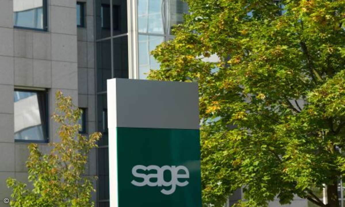 Auf Platz 2 kam Sage mit einem Jahresumsatz von 1,36 Milliarden Euro in 2008
