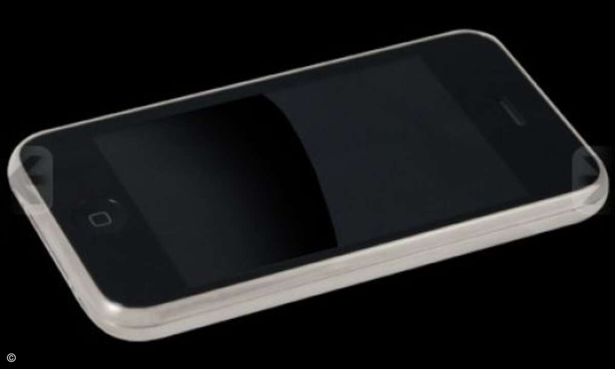 Etwas dezenter als die Gold-Version ist das iPhone Platinum.