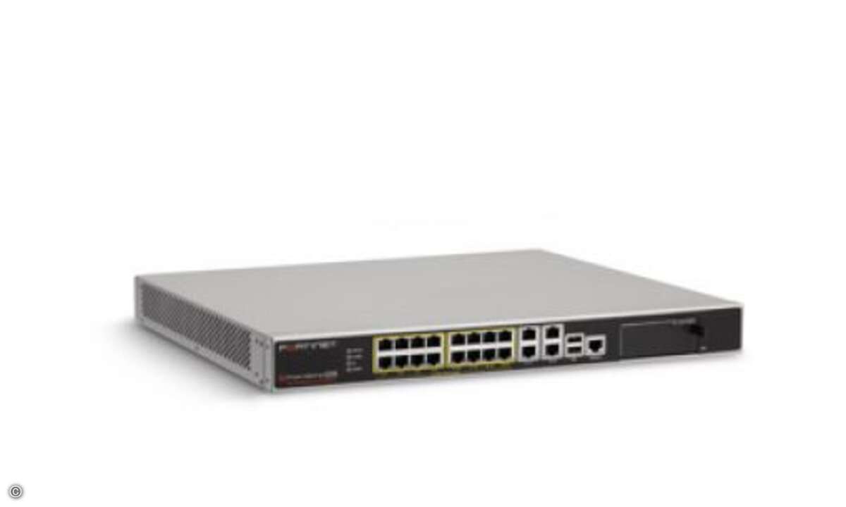 Security Appliance: Fortinet FortiGate 620B. Für das Unified Threat Management bedeutete die Neuentwicklung aus dem Hause Fortinet ein komplett neues Leistungslevel. So lassen sich mit dem Gerät auch Sicherheitsbedrohungen eindämmen, die – zum Beispi