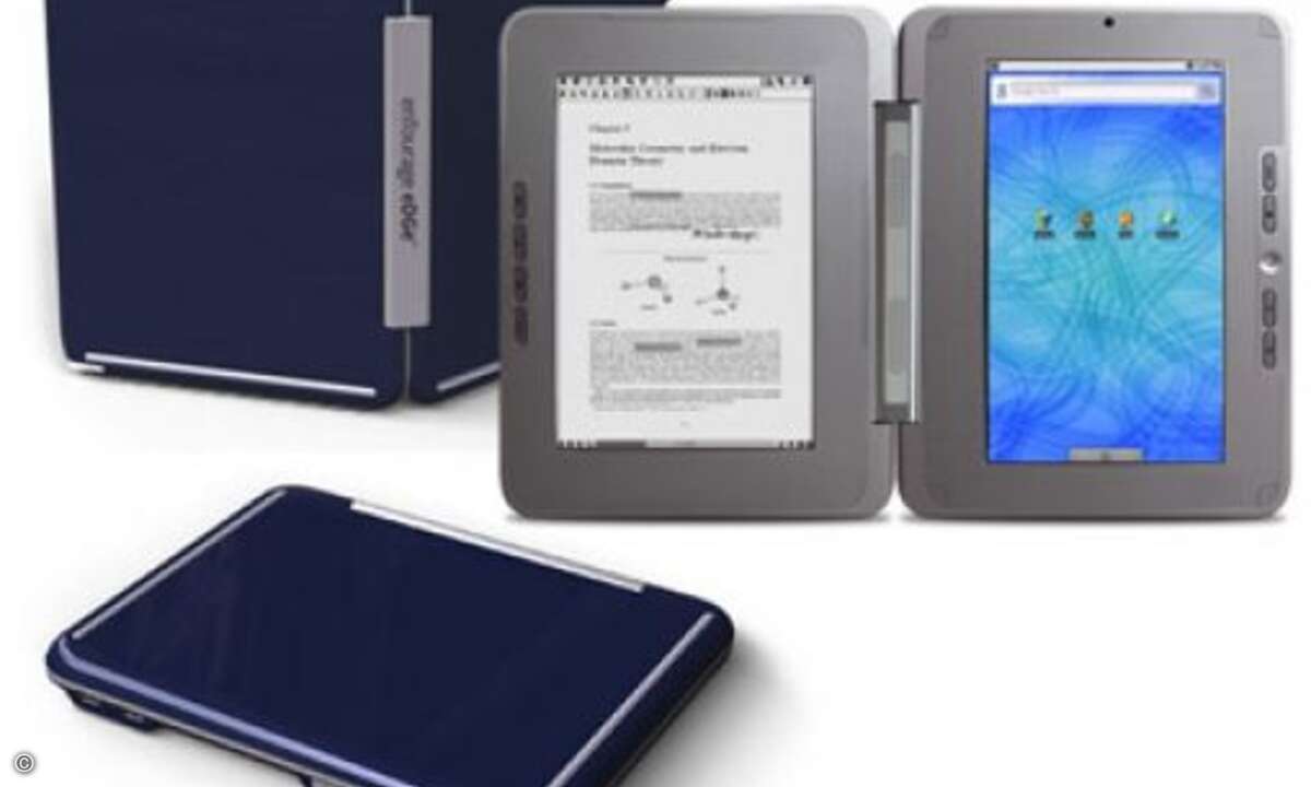 Alles in einem: Mit dem »eDGe« bietet Hersteller Entourage einen echten Allrounder. Das Gerät ist ein Hybrid aus Netbook und Tablet mit Zusatzfunktionen als E-Book-Reader, Audio/Video-Player und Aufnahmegerät.
