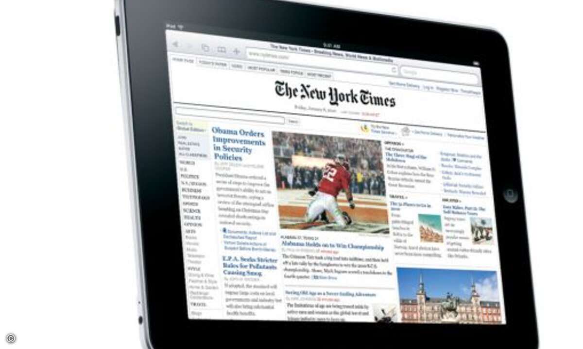 Die Medien- und Buchbranche hofft, mit dem iPad den Durchbruch für digitale Bezahlangebote zu schaffen