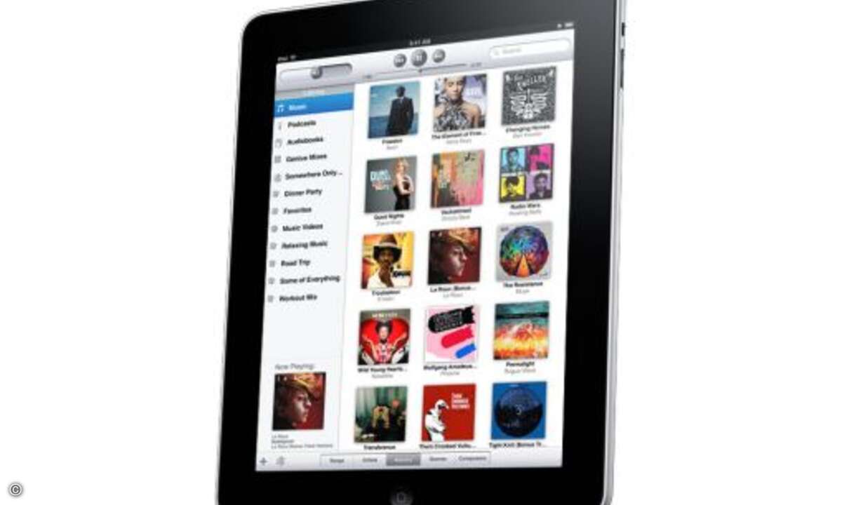 Die LP-Funktion von iTunes soll auf dem iPad ein Musikerlebnis bieten wie einst die Vinylplatte